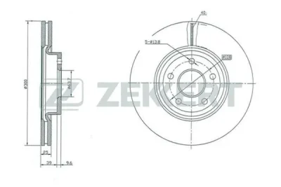 BS-5006 ZEKKERT Тормозной диск