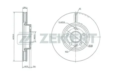 BS-5125 ZEKKERT Тормозной диск