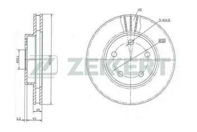 BS-5146 ZEKKERT Тормозной диск