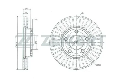 BS-5252 ZEKKERT Тормозной диск