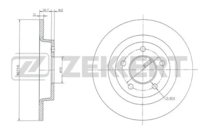 BS-5254 ZEKKERT Тормозной диск