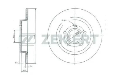 BS-5265 ZEKKERT Тормозной диск