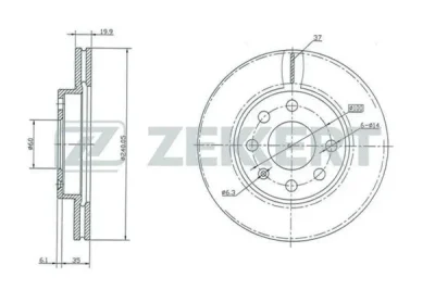 BS-5354 ZEKKERT Тормозной диск