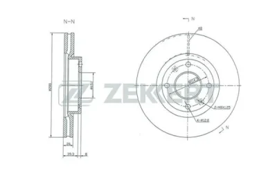 BS-5358 ZEKKERT Тормозной диск