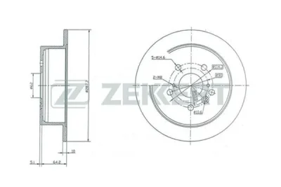 BS-5403 ZEKKERT Тормозной диск