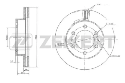 BS-5814 ZEKKERT Тормозной диск