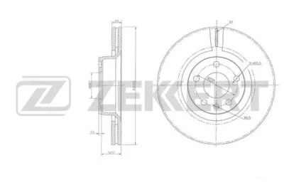 Тормозной диск ZEKKERT BS-5921