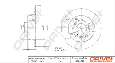 DP1010.11.0020 Dr!ve+ Тормозной диск