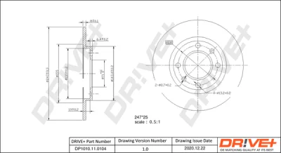 DP1010.11.0104 Dr!ve+ Тормозной диск