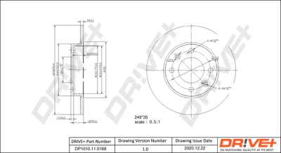 DP1010.11.0168 Dr!ve+ Тормозной диск