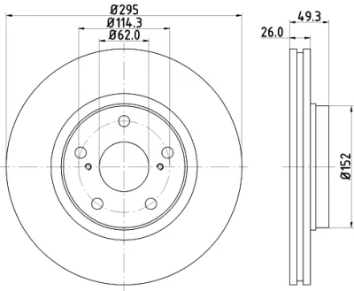 ND1110K NISSHINBO Тормозной диск