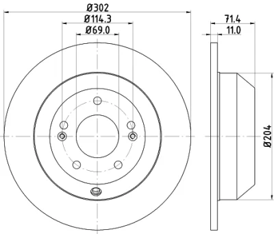 Тормозной диск NISSHINBO ND6066K