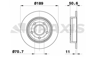 AE0671 BRAXIS Тормозной диск