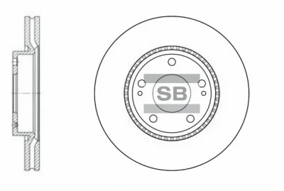 Тормозной диск HIQ SD1051