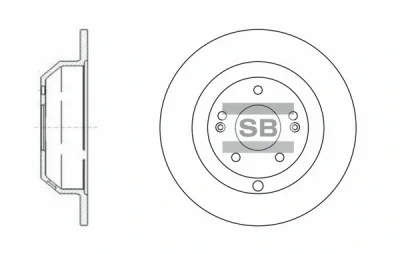 SD1072 HIQ Тормозной диск