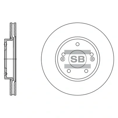 Тормозной диск HIQ SD1135