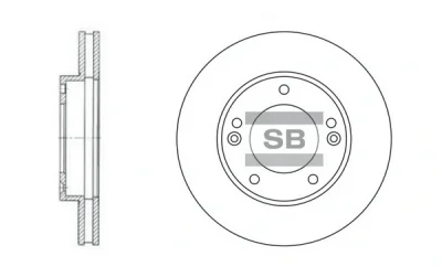 Тормозной диск HIQ SD2026