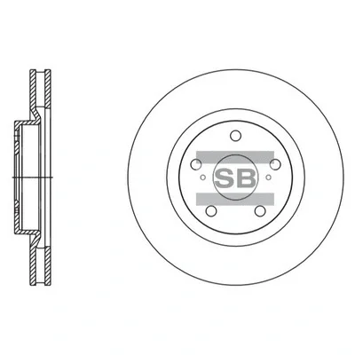 SD4082 HIQ Тормозной диск