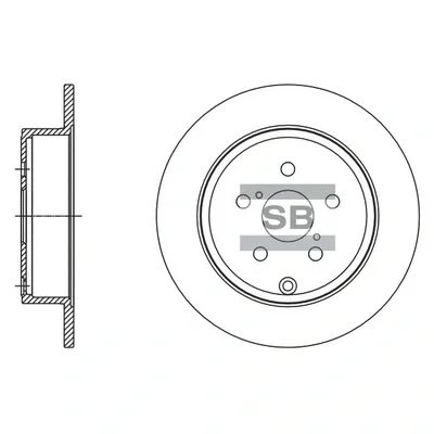 Тормозной диск HIQ SD4083