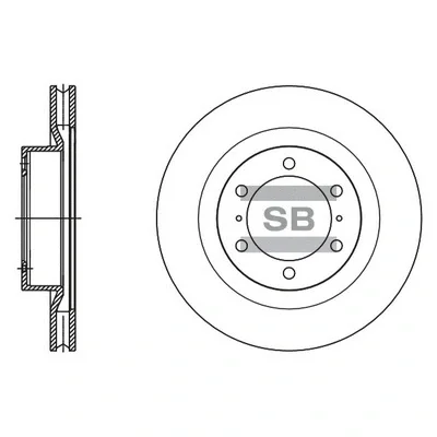 Тормозной диск HIQ SD4090