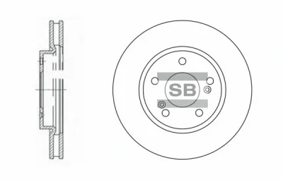 Тормозной диск HIQ SD4312