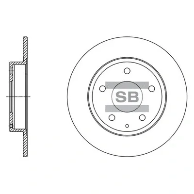 SD4422 HIQ Тормозной диск