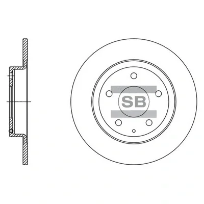 Тормозной диск HIQ SD4423