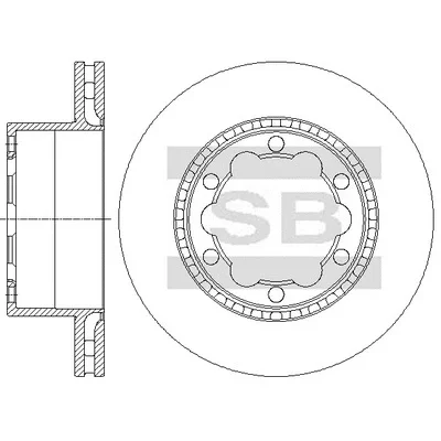 Тормозной диск HIQ SD5603