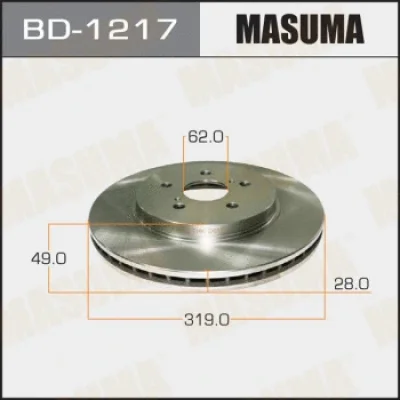 Тормозной диск MASUMA BD-1217