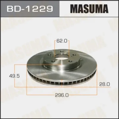 Тормозной диск MASUMA BD-1229