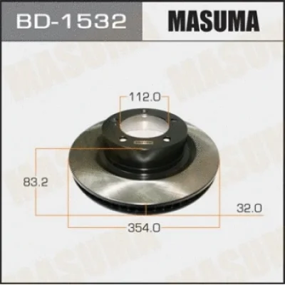 BD-1532 MASUMA Тормозной диск