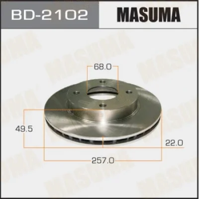 Тормозной диск MASUMA BD-2102