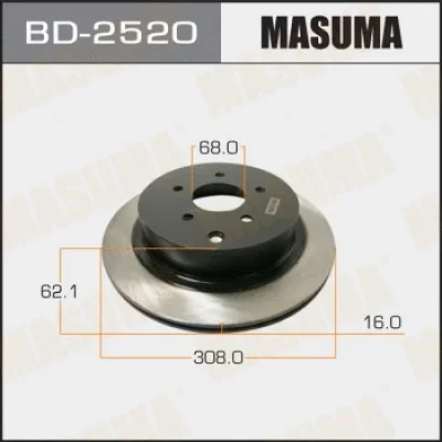 Тормозной диск MASUMA BD-2520