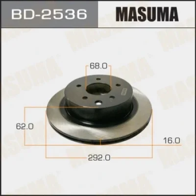 Тормозной диск MASUMA BD-2536