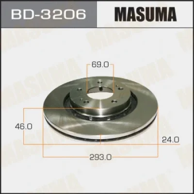 Тормозной диск MASUMA BD-3206