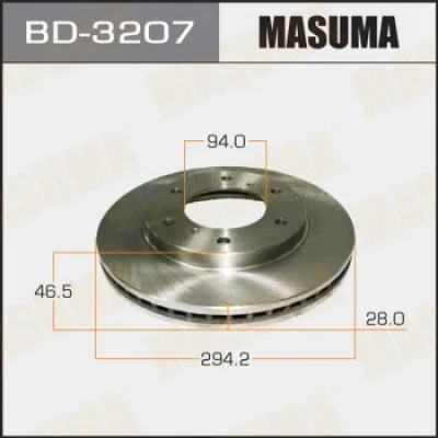 Тормозной диск MASUMA BD-3207