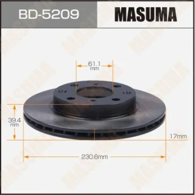 BD-5209 MASUMA Тормозной диск