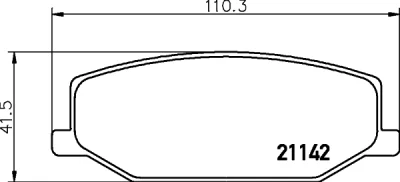 Комплект тормозных колодок, дисковый тормоз BEHR/HELLA/PAGID 8DB 355 006-161