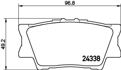 Комплект тормозных колодок, дисковый тормоз BEHR/HELLA/PAGID 8DB 355 006-881