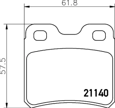 8DB 355 007-451 BEHR/HELLA/PAGID Комплект тормозных колодок, дисковый тормоз