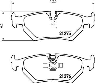 8DB 355 007-801 BEHR/HELLA/PAGID Комплект тормозных колодок, дисковый тормоз