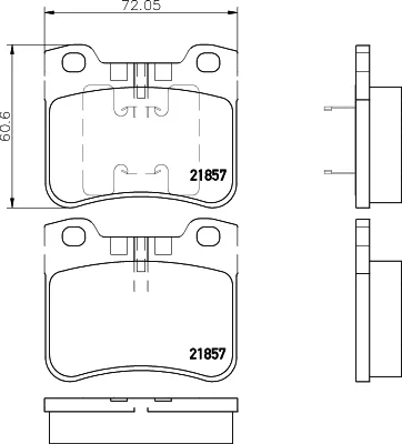 8DB 355 008-301 BEHR/HELLA/PAGID Комплект тормозных колодок, дисковый тормоз