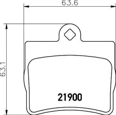 8DB 355 008-311 BEHR/HELLA/PAGID Комплект тормозных колодок, дисковый тормоз