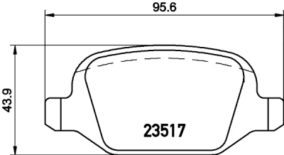 8DB 355 009-361 BEHR/HELLA/PAGID Комплект тормозных колодок, дисковый тормоз