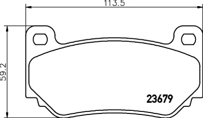 8DB 355 009-721 BEHR/HELLA/PAGID Комплект тормозных колодок, дисковый тормоз