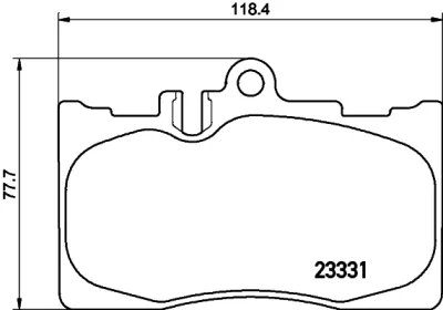 8DB 355 009-861 BEHR/HELLA/PAGID Комплект тормозных колодок, дисковый тормоз