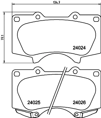 8DB 355 010-491 BEHR/HELLA/PAGID Комплект тормозных колодок, дисковый тормоз