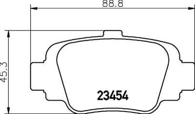 8DB 355 011-551 BEHR/HELLA/PAGID Комплект тормозных колодок, дисковый тормоз