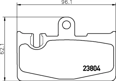 8DB 355 011-661 BEHR/HELLA/PAGID Комплект тормозных колодок, дисковый тормоз