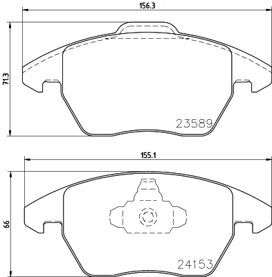 8DB 355 011-811 BEHR/HELLA/PAGID Комплект тормозных колодок, дисковый тормоз